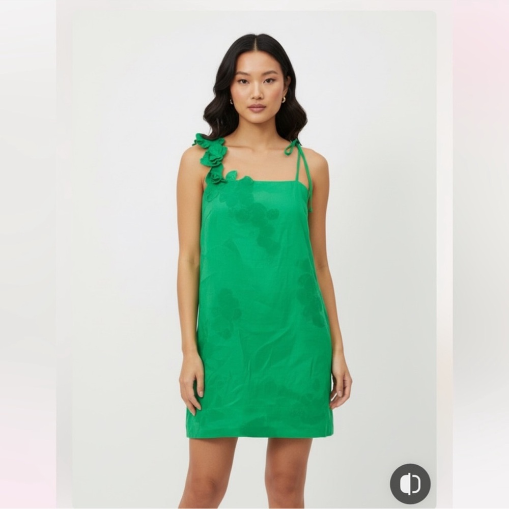 ANTONIO MELANI Green Floral Dress